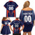 Custom Lucknow 2025 Cricket Super Giants Family Matching Off Shoulder Short Dress and Hawaiian Shirt Hum Aa Rahe Hai
