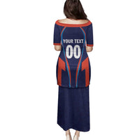 Custom Lucknow 2025 Cricket Super Giants Family Matching Puletasi and Hawaiian Shirt Hum Aa Rahe Hai