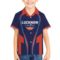 Custom Lucknow 2025 Cricket Super Giants Family Matching Short Sleeve Bodycon Dress and Hawaiian Shirt Hum Aa Rahe Hai