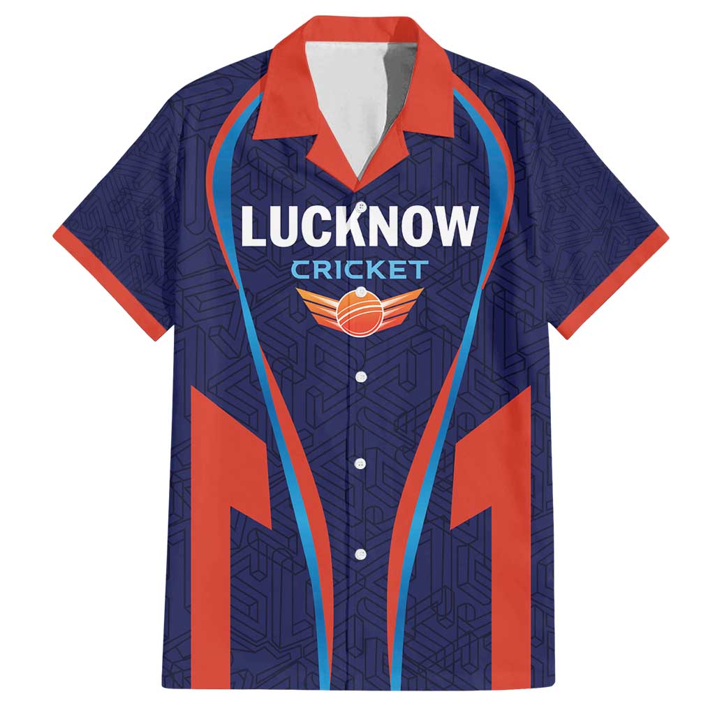 Custom Lucknow 2025 Cricket Super Giants Family Matching Summer Maxi Dress and Hawaiian Shirt Hum Aa Rahe Hai