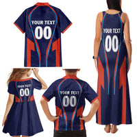 Custom Lucknow 2025 Cricket Super Giants Family Matching Tank Maxi Dress and Hawaiian Shirt Hum Aa Rahe Hai