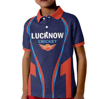 Custom Lucknow 2025 Cricket Super Giants Kid Polo Shirt Hum Aa Rahe Hai