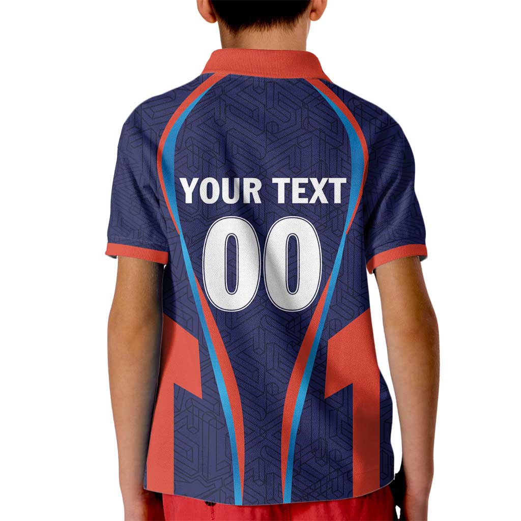 Custom Lucknow 2025 Cricket Super Giants Kid Polo Shirt Hum Aa Rahe Hai