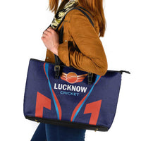 Lucknow 2025 Cricket Super Giants Leather Tote Bag Hum Aa Rahe Hai