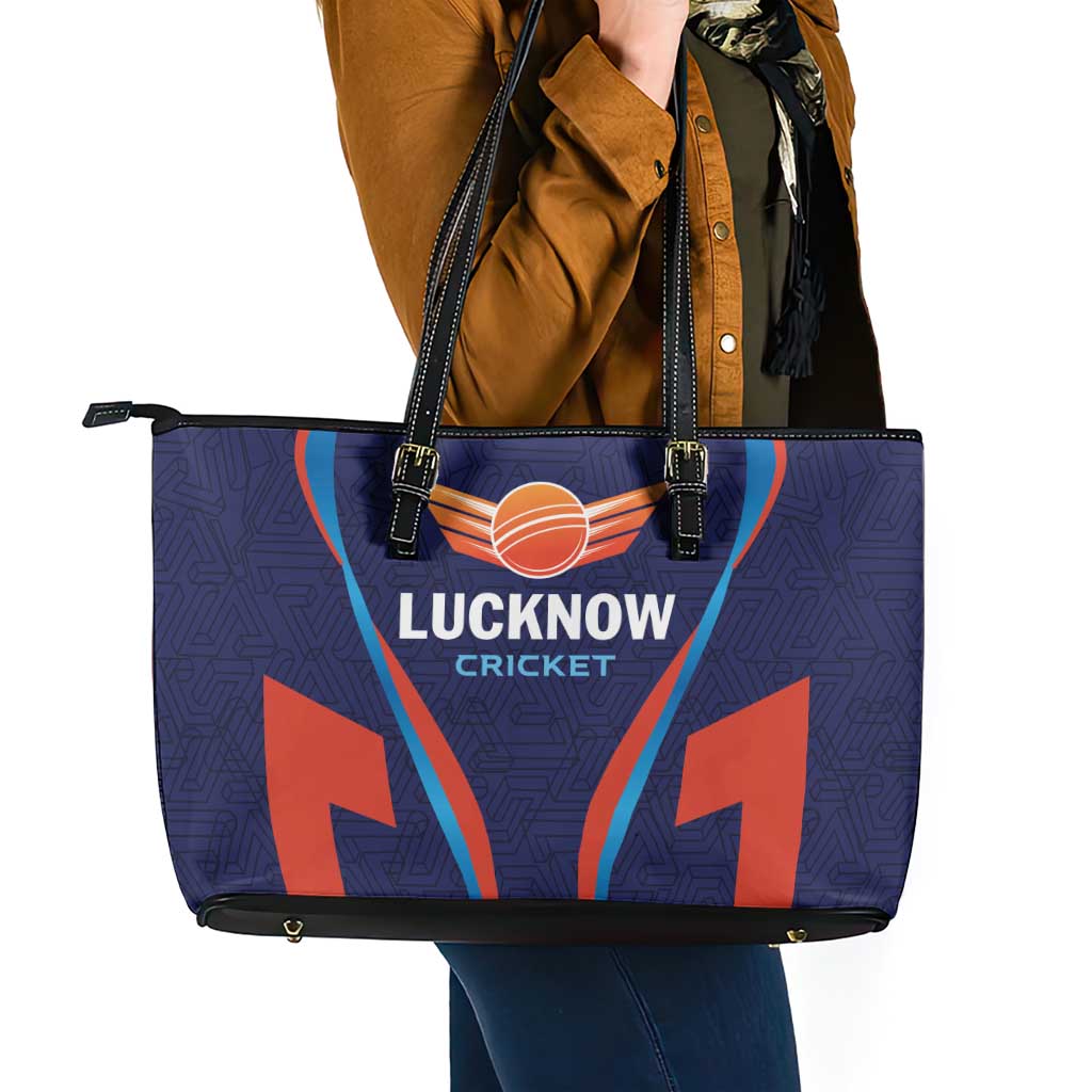 Lucknow 2025 Cricket Super Giants Leather Tote Bag Hum Aa Rahe Hai