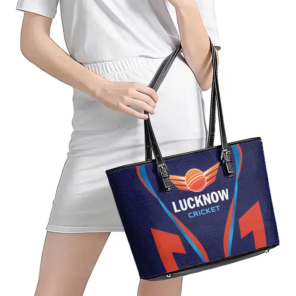 Lucknow 2025 Cricket Super Giants Leather Tote Bag Hum Aa Rahe Hai