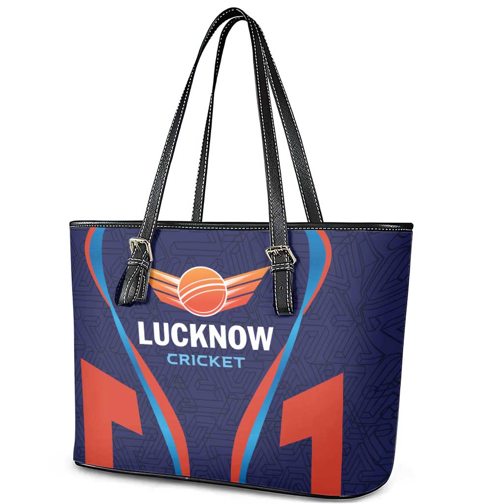 Lucknow 2025 Cricket Super Giants Leather Tote Bag Hum Aa Rahe Hai