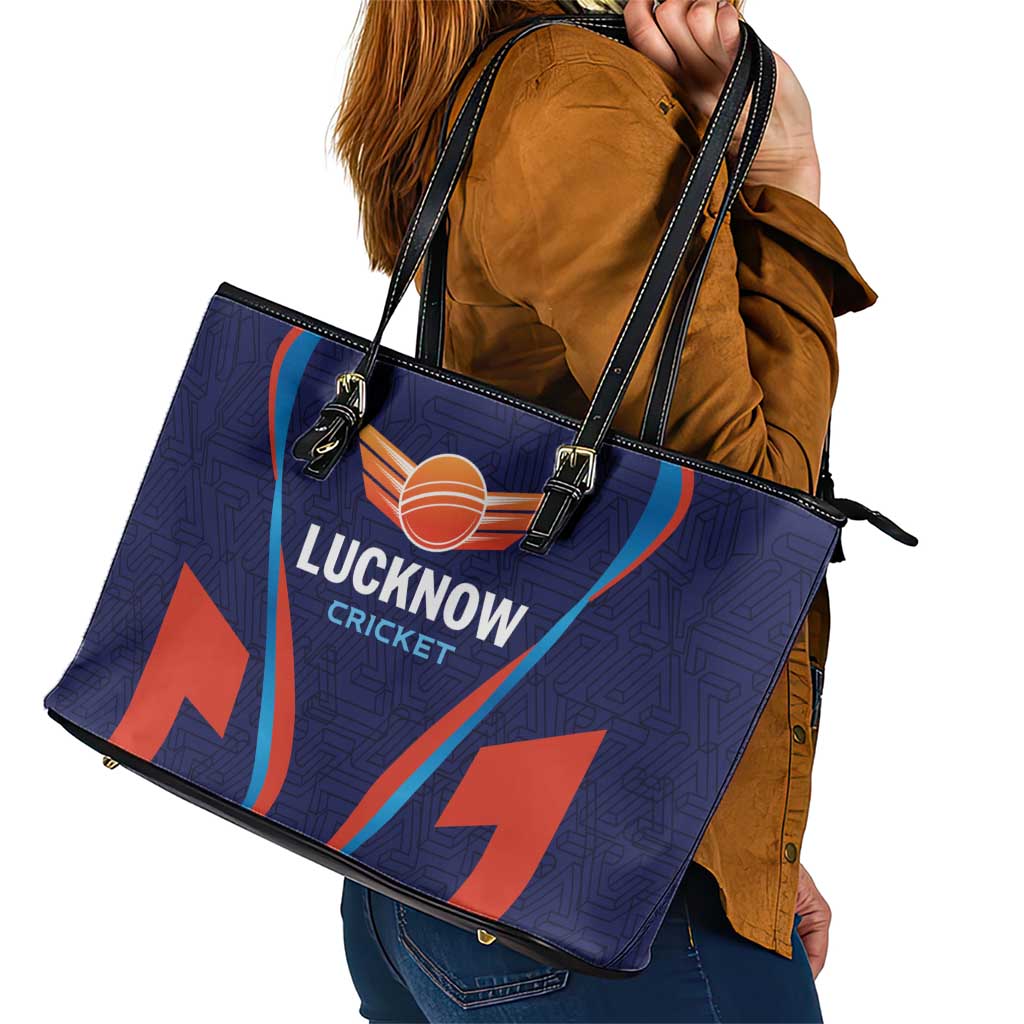 Lucknow 2025 Cricket Super Giants Leather Tote Bag Hum Aa Rahe Hai