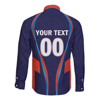 Custom Lucknow 2025 Cricket Super Giants Long Sleeve Button Shirt Hum Aa Rahe Hai