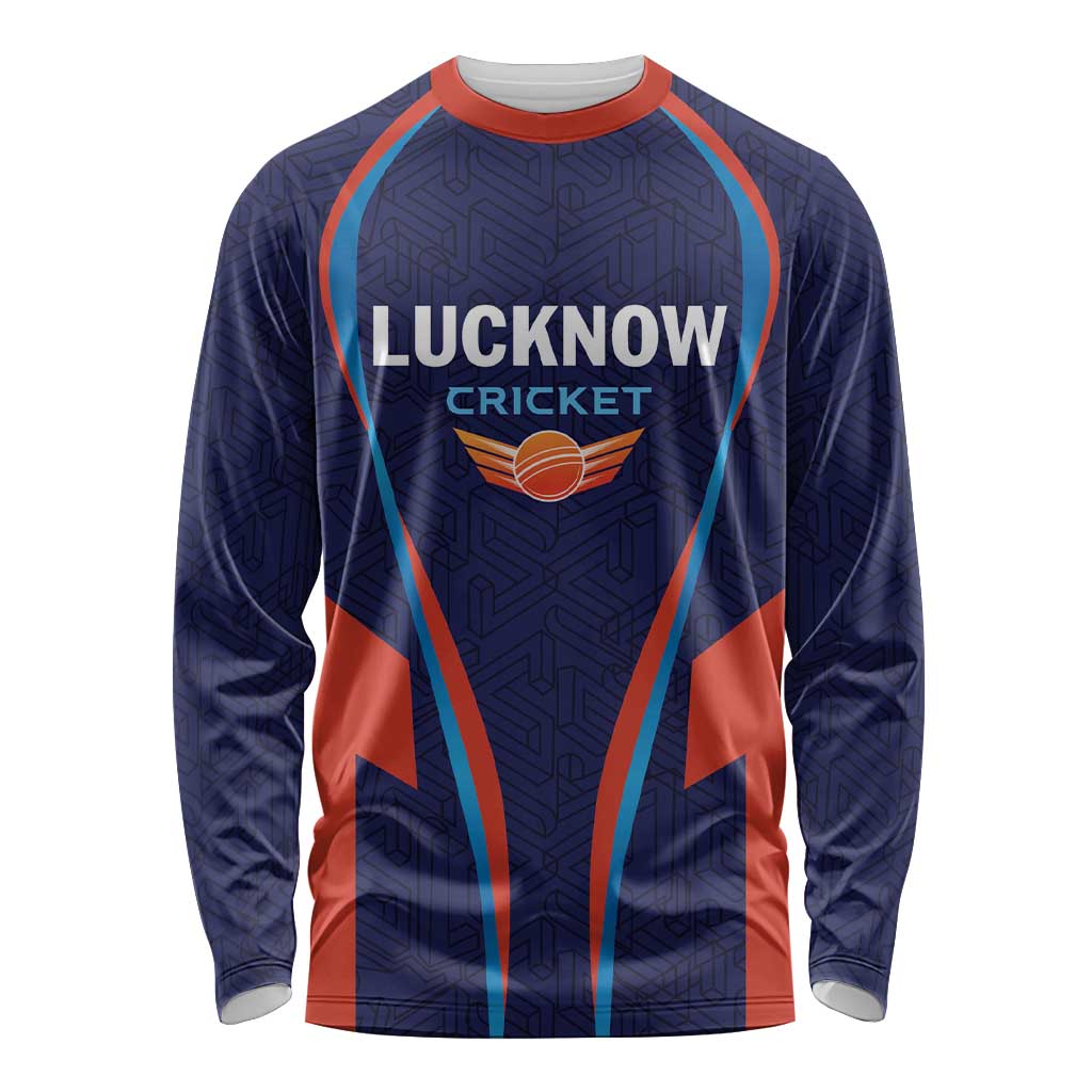 Custom Lucknow 2025 Cricket Super Giants Long Sleeve Shirt Hum Aa Rahe Hai