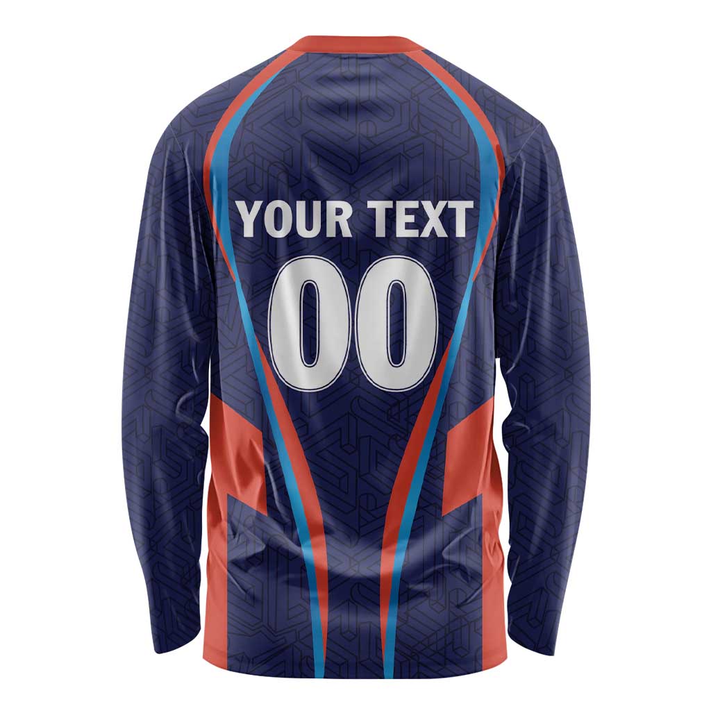 Custom Lucknow 2025 Cricket Super Giants Long Sleeve Shirt Hum Aa Rahe Hai