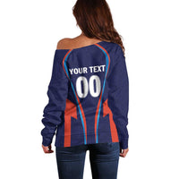 Custom Lucknow 2025 Cricket Super Giants Off Shoulder Sweater Hum Aa Rahe Hai