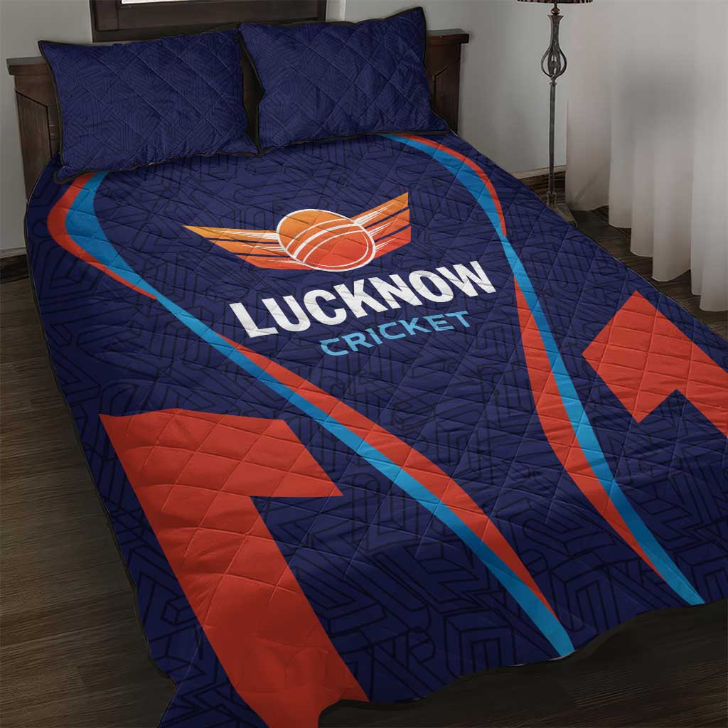 Lucknow 2025 Cricket Super Giants Quilt Bed Set Hum Aa Rahe Hai