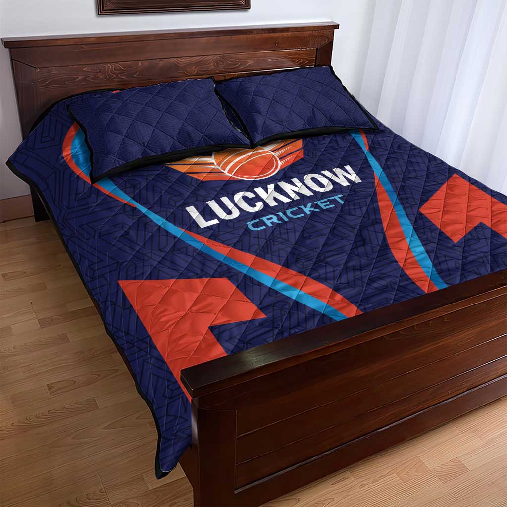 Lucknow 2025 Cricket Super Giants Quilt Bed Set Hum Aa Rahe Hai