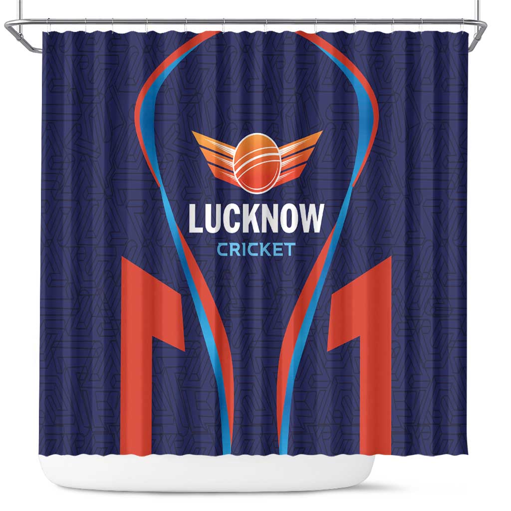 Lucknow 2025 Cricket Super Giants Shower Curtain Hum Aa Rahe Hai