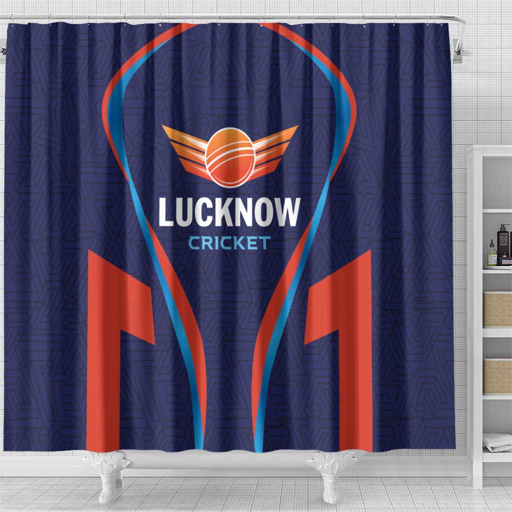 Lucknow 2025 Cricket Super Giants Shower Curtain Hum Aa Rahe Hai