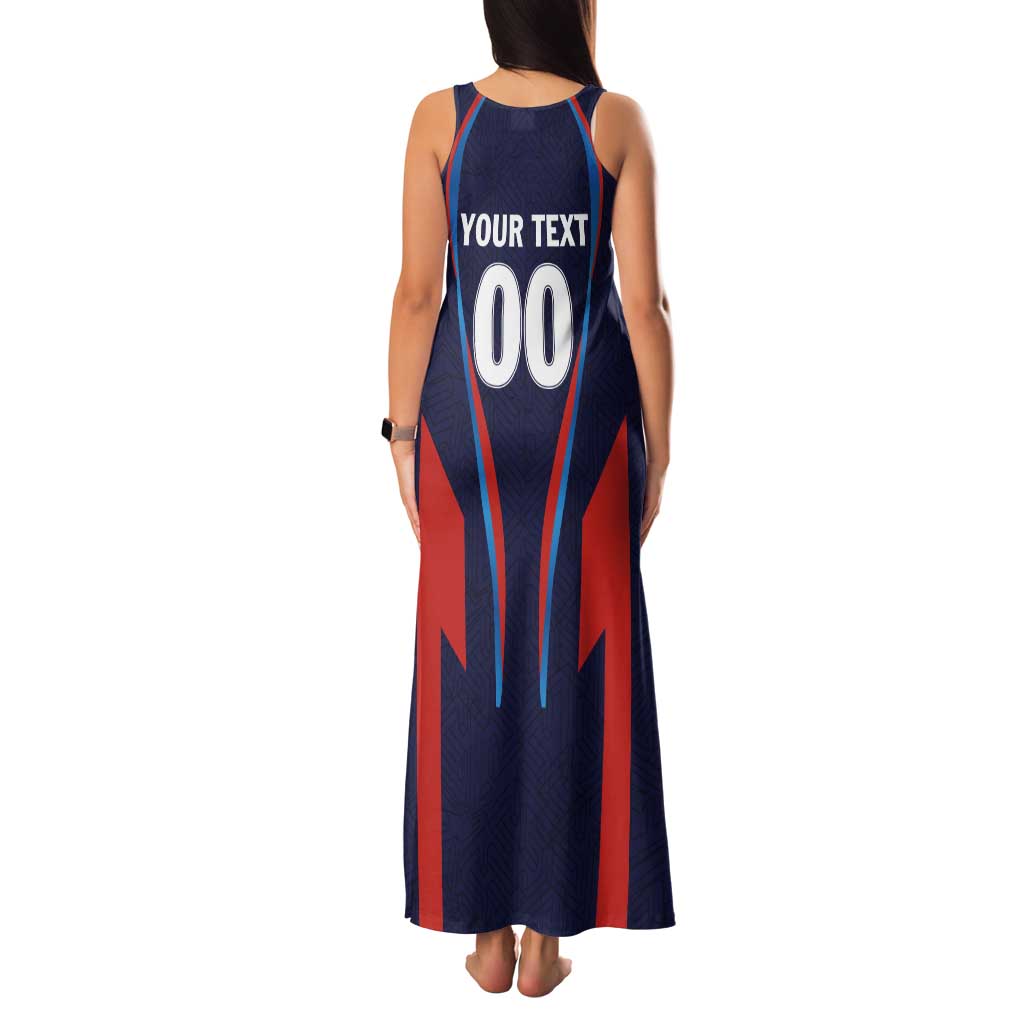 Custom Lucknow 2025 Cricket Super Giants Tank Maxi Dress Hum Aa Rahe Hai