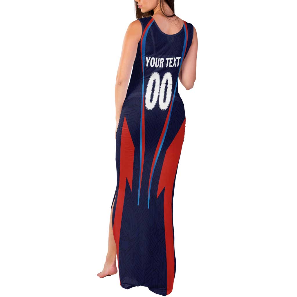 Custom Lucknow 2025 Cricket Super Giants Tank Maxi Dress Hum Aa Rahe Hai
