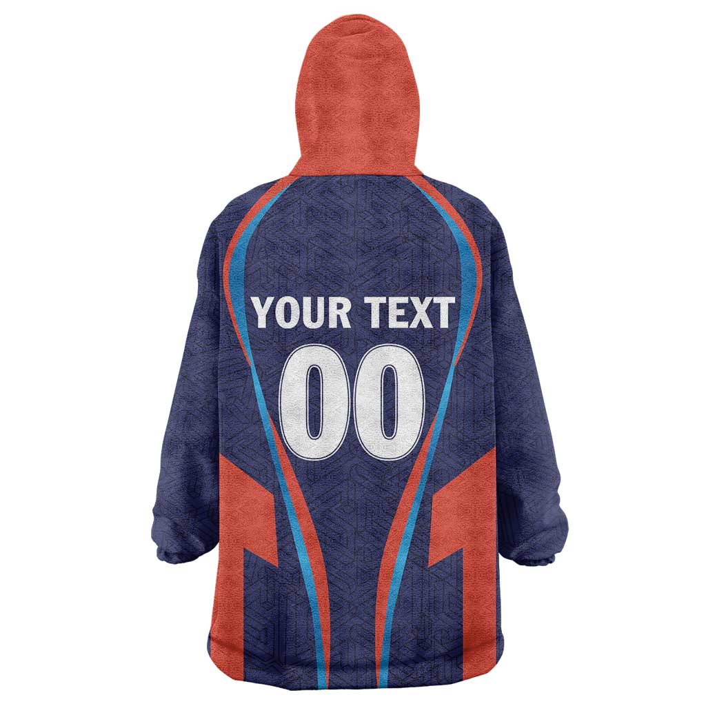 Custom Lucknow 2025 Cricket Super Giants Wearable Blanket Hoodie Hum Aa Rahe Hai