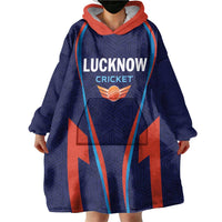 Custom Lucknow 2025 Cricket Super Giants Wearable Blanket Hoodie Hum Aa Rahe Hai