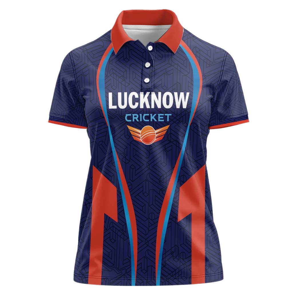 Custom Lucknow 2025 Cricket Super Giants Women Polo Shirt Hum Aa Rahe Hai