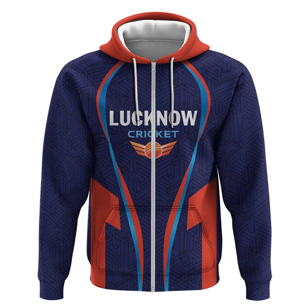 Custom Lucknow 2025 Cricket Super Giants Zip Hoodie Hum Aa Rahe Hai