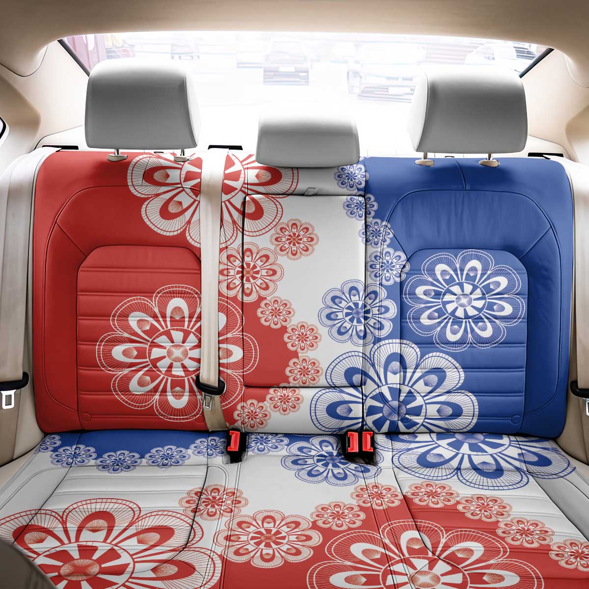 Paraguay Nanduti Traditional Lace Stylized Back Car Seat Cover