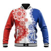 Paraguay Nanduti Traditional Lace Stylized Baseball Jacket