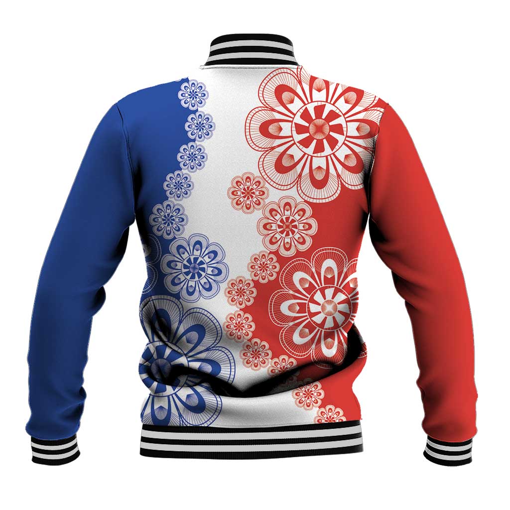 Paraguay Nanduti Traditional Lace Stylized Baseball Jacket