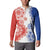 Paraguay Nanduti Traditional Lace Stylized Button Sweatshirt