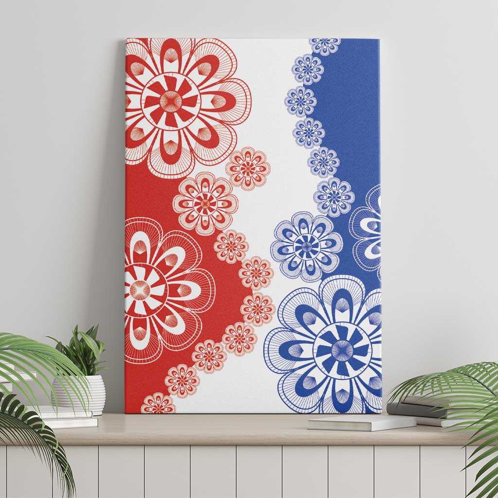 Paraguay Nanduti Traditional Lace Stylized Canvas Wall Art