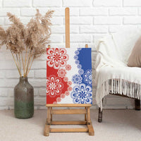 Paraguay Nanduti Traditional Lace Stylized Canvas Wall Art