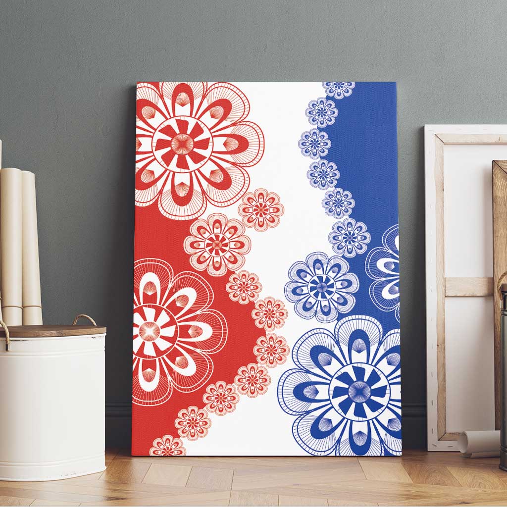 Paraguay Nanduti Traditional Lace Stylized Canvas Wall Art