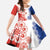 Paraguay Nanduti Traditional Lace Stylized Family Matching Long Sleeve Bodycon Dress and Hawaiian Shirt