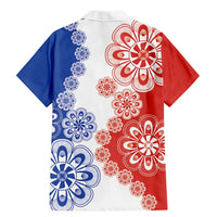 Paraguay Nanduti Traditional Lace Stylized Family Matching Mermaid Dress and Hawaiian Shirt