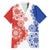 Paraguay Nanduti Traditional Lace Stylized Family Matching Off Shoulder Short Dress and Hawaiian Shirt