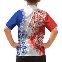 Paraguay Nanduti Traditional Lace Stylized Family Matching Puletasi and Hawaiian Shirt