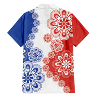 Paraguay Nanduti Traditional Lace Stylized Family Matching Puletasi and Hawaiian Shirt