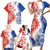 Paraguay Nanduti Traditional Lace Stylized Family Matching Short Sleeve Bodycon Dress and Hawaiian Shirt