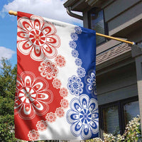 Paraguay Nanduti Traditional Lace Stylized Garden Flag