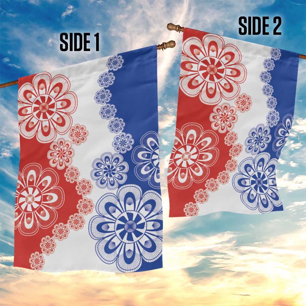 Paraguay Nanduti Traditional Lace Stylized Garden Flag