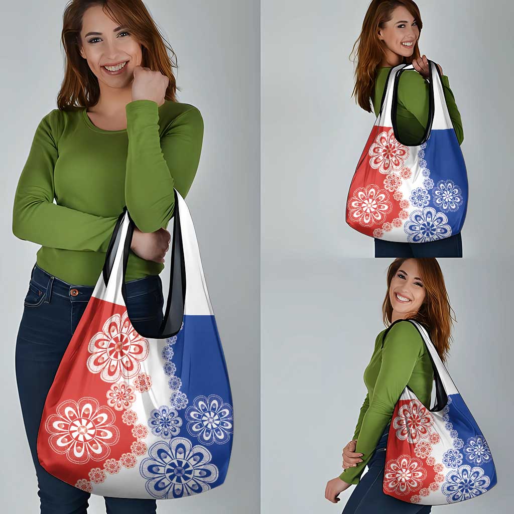 Paraguay Nanduti Traditional Lace Stylized Grocery Bag