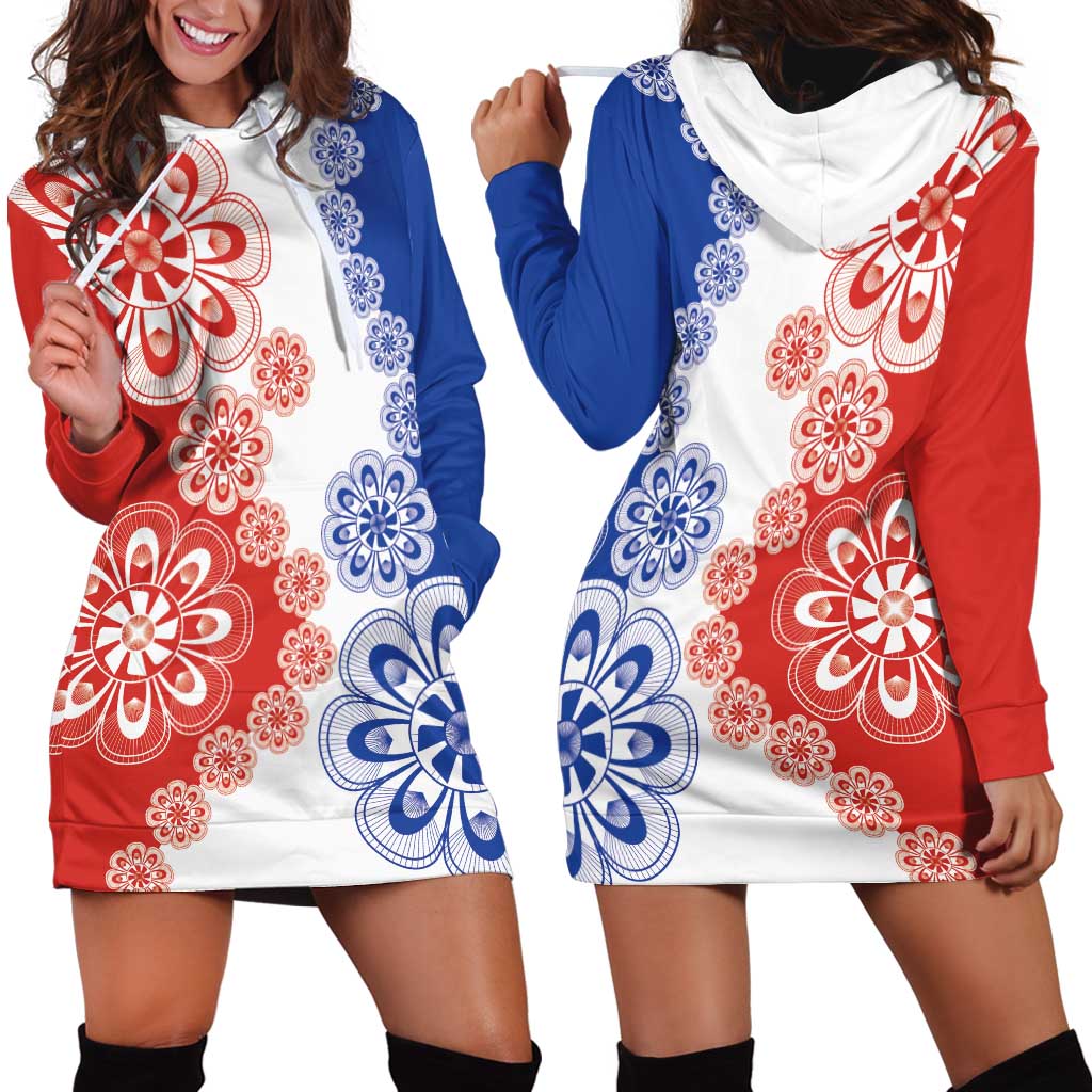 Paraguay Nanduti Traditional Lace Stylized Hoodie Dress