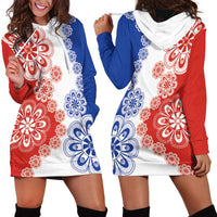Paraguay Nanduti Traditional Lace Stylized Hoodie Dress