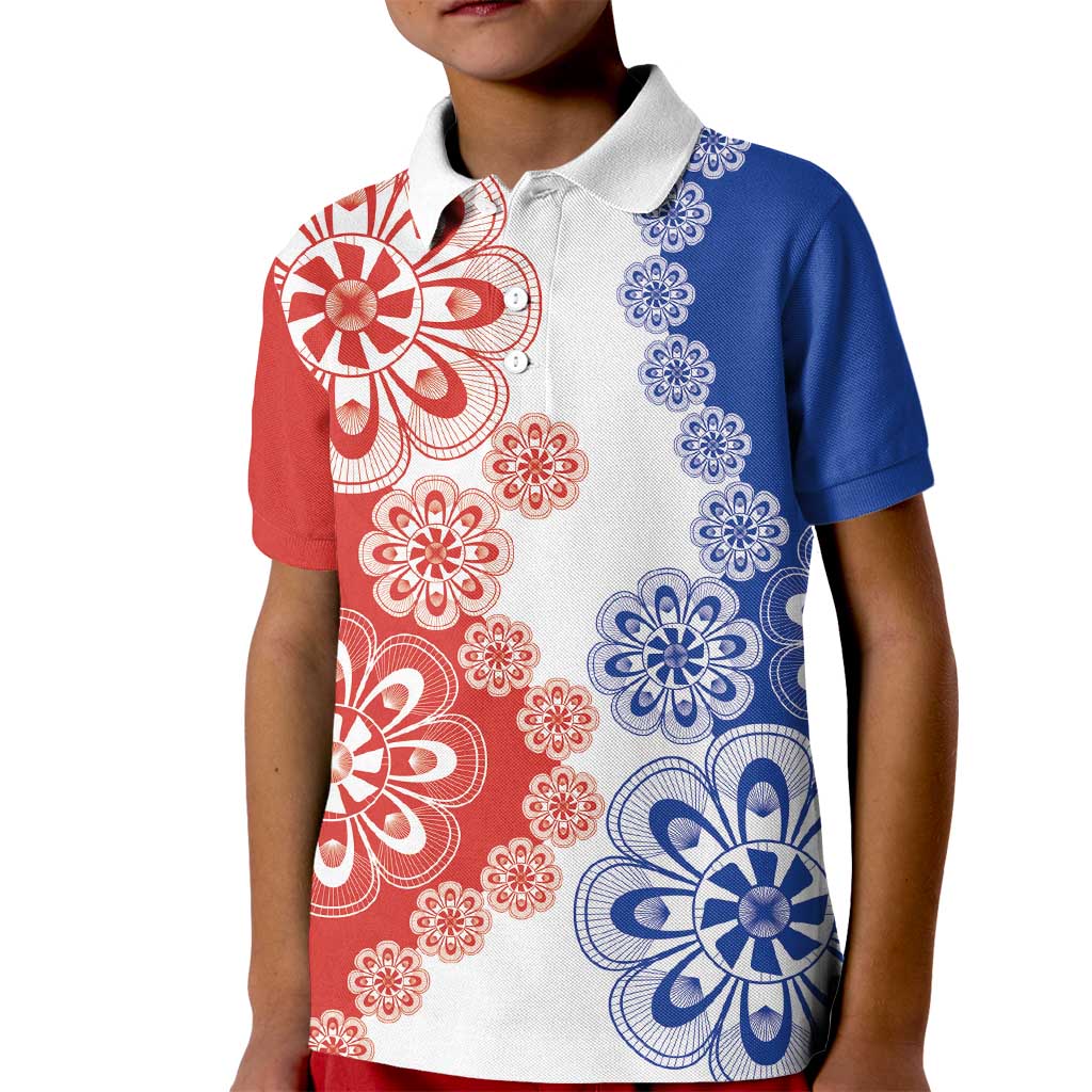 Paraguay Nanduti Traditional Lace Stylized Kid Polo Shirt