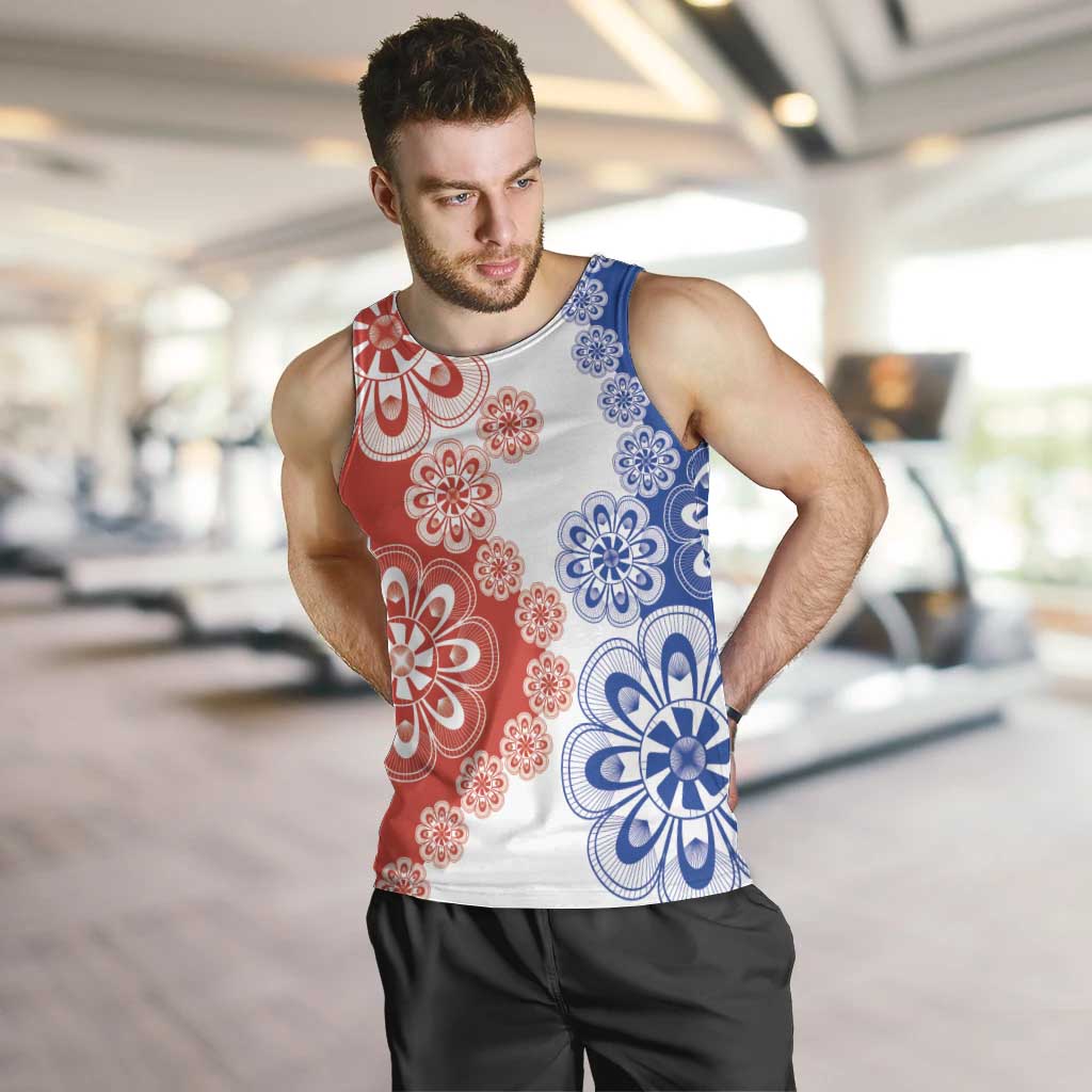 Paraguay Nanduti Traditional Lace Stylized Men Tank Top