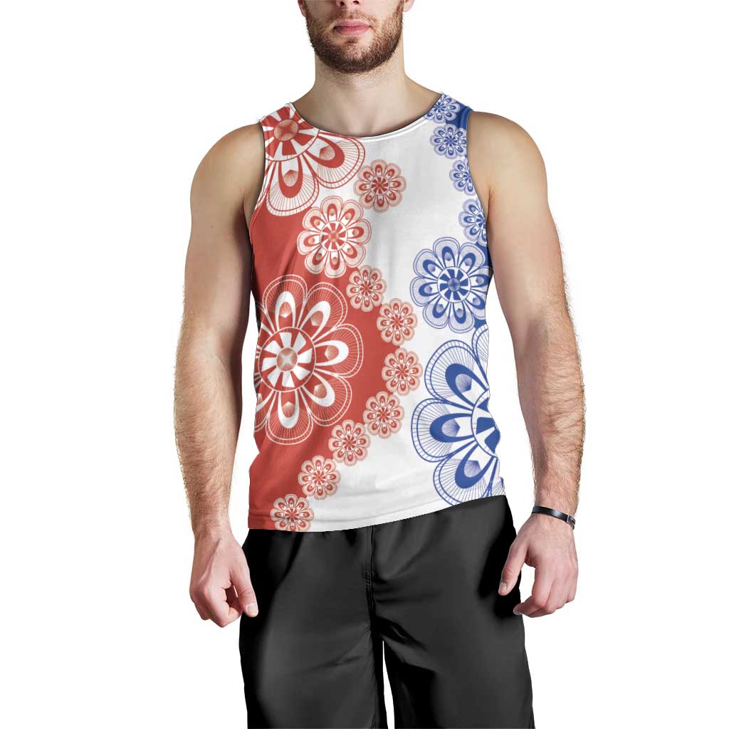 Paraguay Nanduti Traditional Lace Stylized Men Tank Top