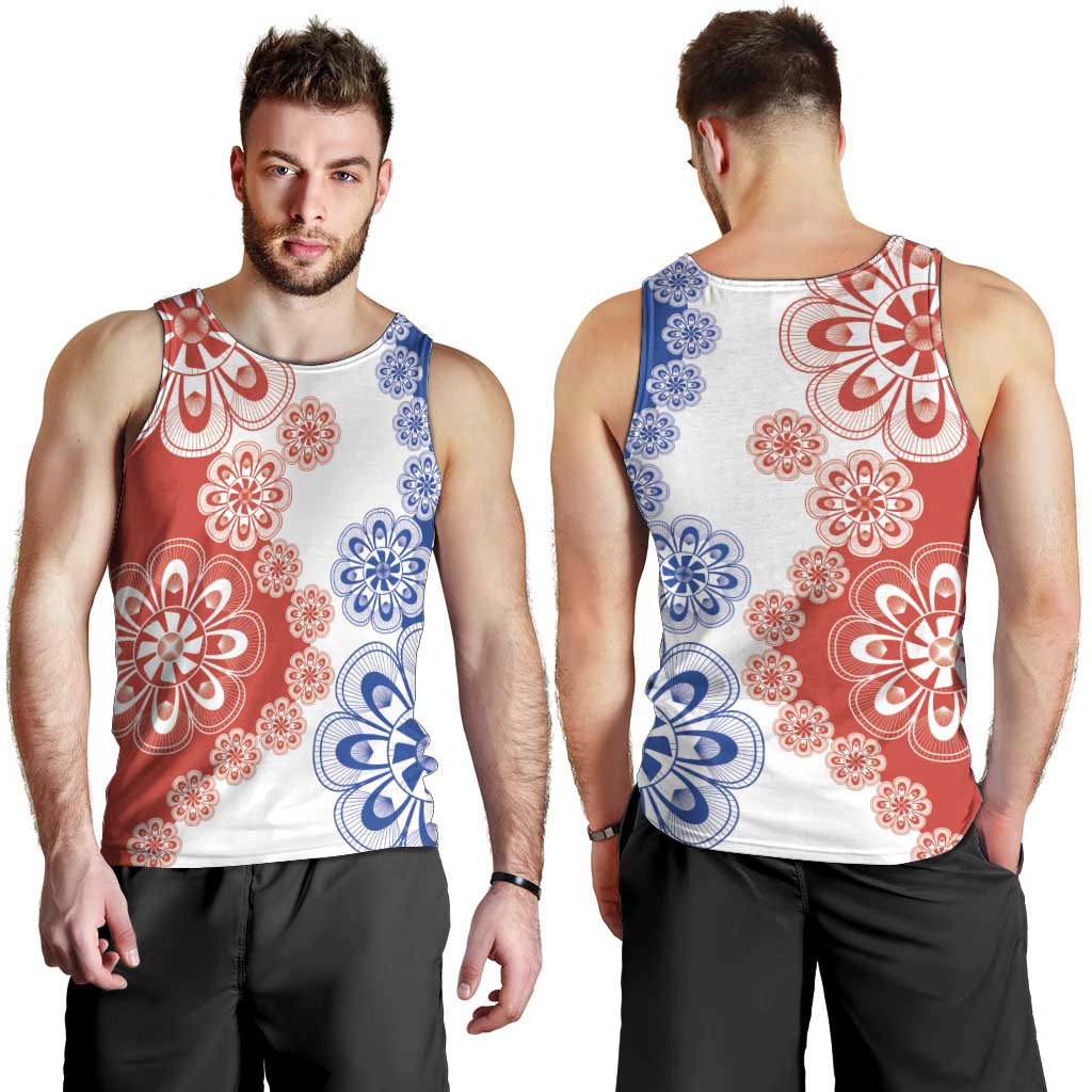 Paraguay Nanduti Traditional Lace Stylized Men Tank Top