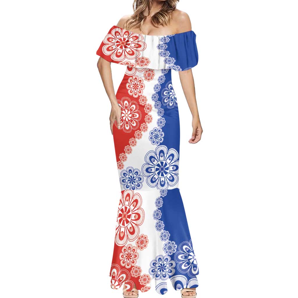 Paraguay Nanduti Traditional Lace Stylized Mermaid Dress