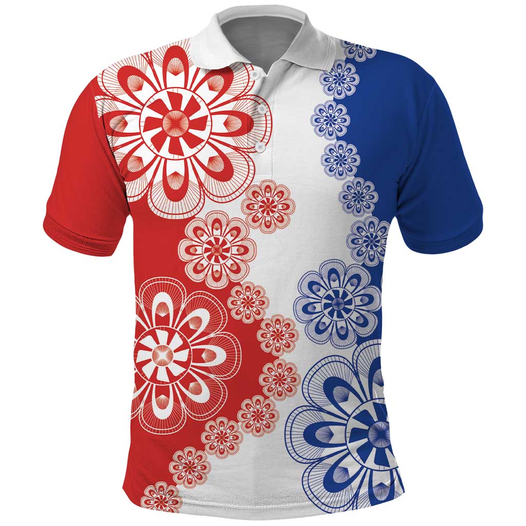Paraguay Nanduti Traditional Lace Stylized Polo Shirt